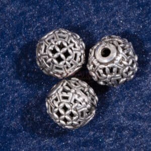 Silberperle 925 Silber, geschwärzt „keltischer Knoten“ Ø 10mm 1x