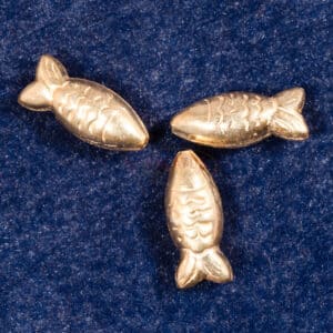 Fisch 925 Silber, vergoldet Ø 16,6×6,8mm 1x