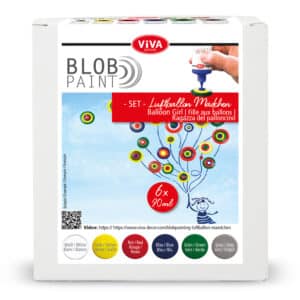 Blob Paint 6-teiliges Farb-Set „Luftballon Mädchen“ 6x 90 ml
