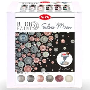 Blob Paint 6-teiliges Farb-Set „Silver Moon“ 6x 90 ml