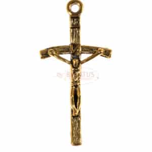 Metallanhänger „Kreuz“ gold 50x25mm, 1Stück